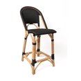 thumbnail image 3 of Classic Rattan Counter Stool High Back Adjustable Seat Counter Height Handmade Manau Rattan Bar Stool 300 lb Capacity, 3 of 7