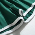 thumbnail image 5 of Womens Shorts Dolphin Hem Elastic Waist Comfy Lounge Homewear Short Pant Workout Summer Hot Shorts (S, Green), 5 of 7