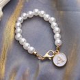 thumbnail image 5 of CSChome Cup Pendant Keychain Cup Pendant Keychain Personalized Pearl Charm Stylish Name ID Letter Handle Keychain for Water Bottle Bag Pendant Accessory Cup Pendant, 5 of 5