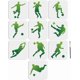 thumbnail image 1 of 10 plantillas de jugador de fútbol de 15 x 15 cm, decorativas, con pincel, para pintar., 1 of 9