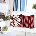 thumbnail image 3 of Pillow Covers 20x20, Sofa Throw Pillow Covers, Decorative Outdoor Linen Pillow Covers Set of 4 for Couch Sofa Bed and Car 20x20 Inch 50x50 cm (Wine Red, 20x20,Set of 4), 3 of 6