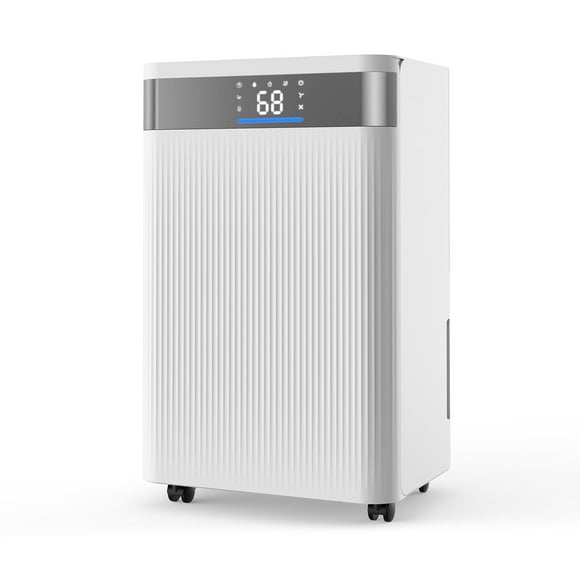 VEVOR 35 Pints Dehumidifier for Home & Basement, Drain Hose for Commercial & Industrial Use, Smart Humidity Control, Low Noise for Large Rooms, Warehouses, Bedrooms & Storage, Large Coverage,White