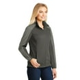 thumbnail image 4 of Port Authority Ladies Active Colorblock Soft Shell Jacket-L (Grey Steel/ Rogue Grey), 4 of 6