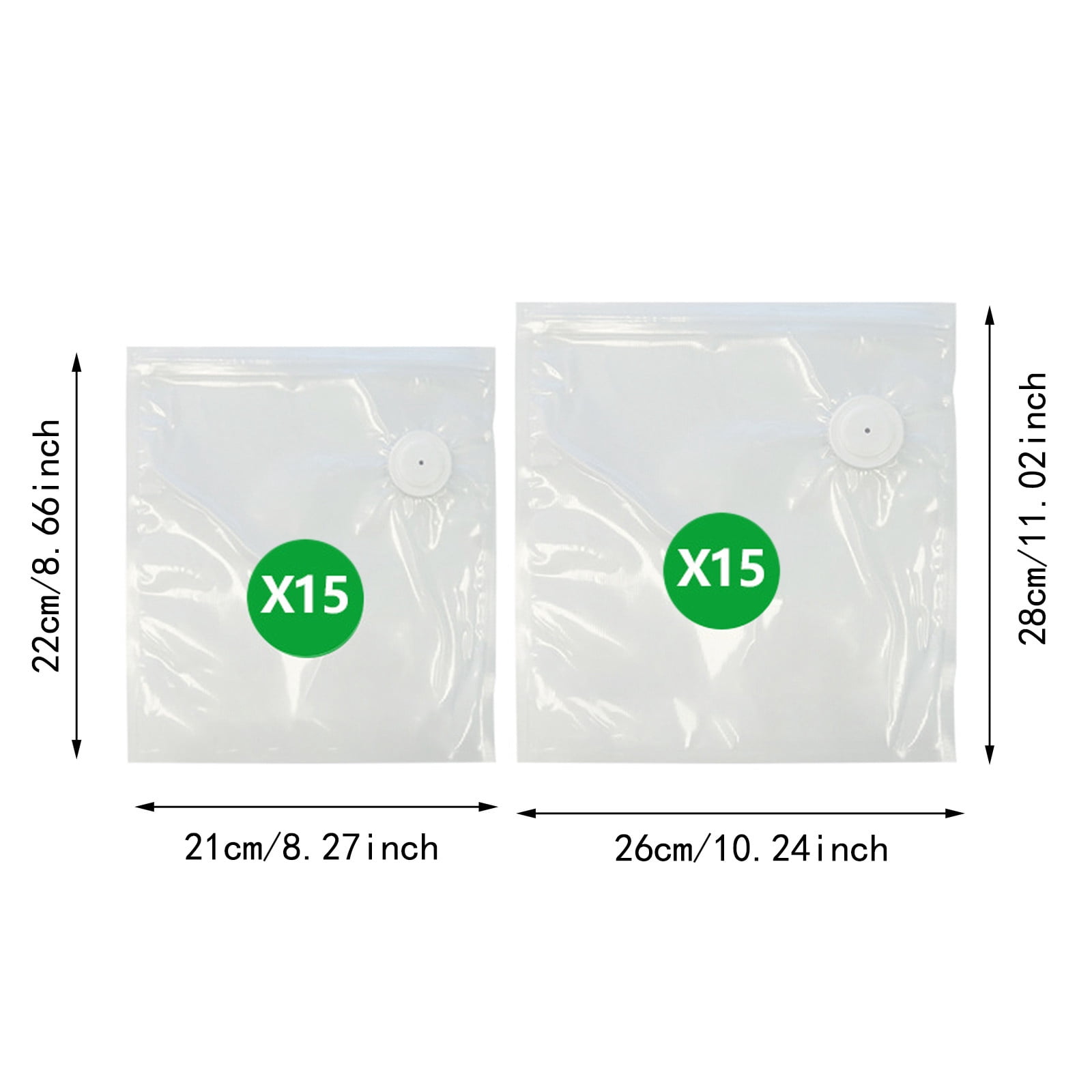 Chef 30 Reusable Vacuum Sealer for Meal Prep and Food Storage Air-Extraction System with 15S+15L Vacuum Bags Kitchen Organization Solution