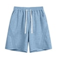 thumbnail image 6 of Admvng Men's Shorts Casual Lightweight Big & Tall Drawstring Elastic Waist Gym Shorts with Pockets, 6 of 6