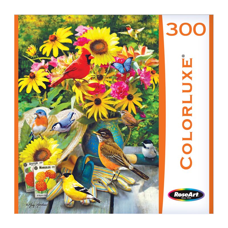 Colorluxe 300pc garden flowers and birds