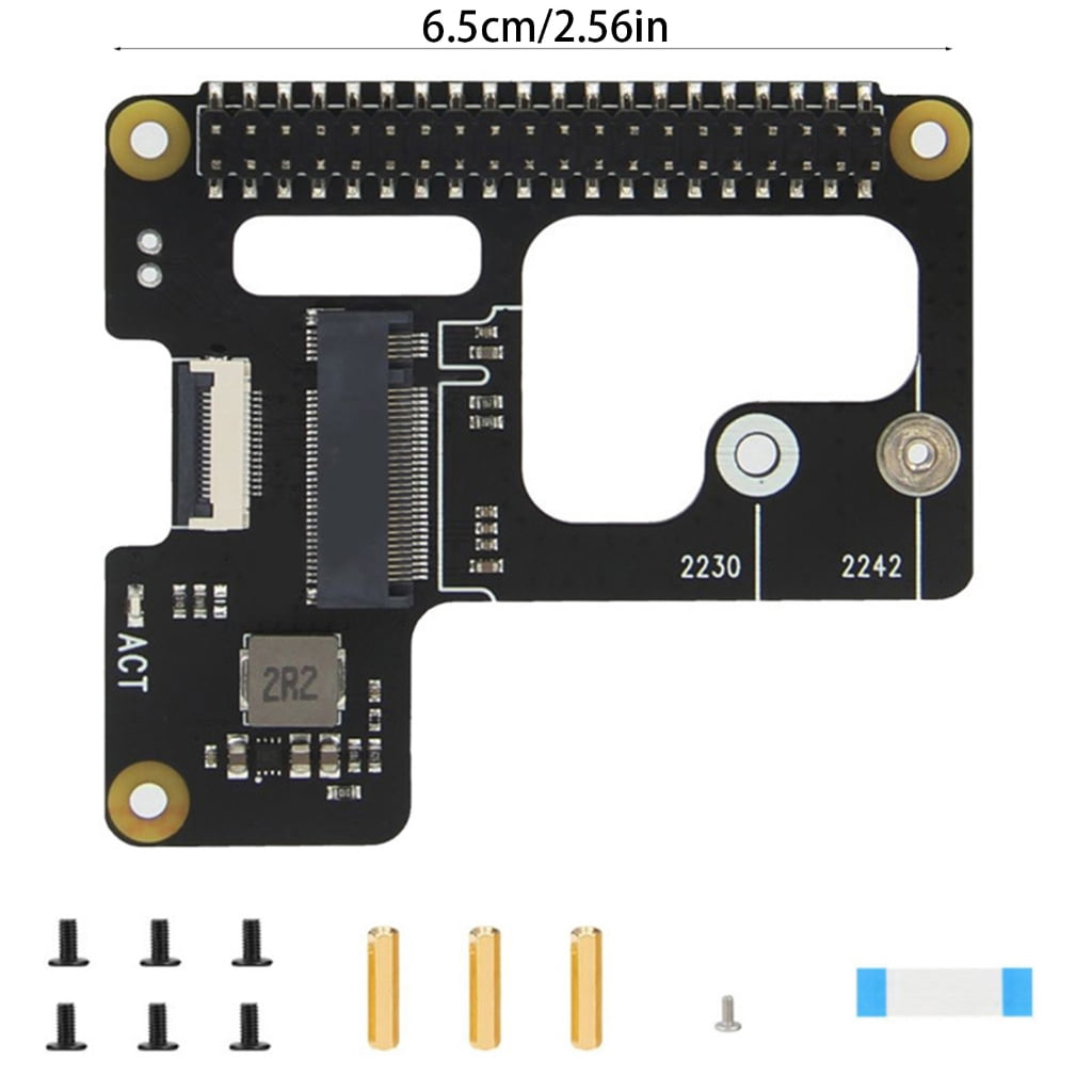 Convenient and Fast Storage Solution X1100 2.5" PCIE to M.2 NVME SSD Hard Drive Expansion Board for Pi 5