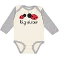 thumbnail image 3 of Inktastic Big Sister Girls Long Sleeve Baby Bodysuit, 3 of 5