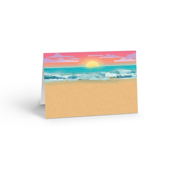 Beach Sunset Note Card Set - 10 Boxed Note Cards and Envelopes - 14367