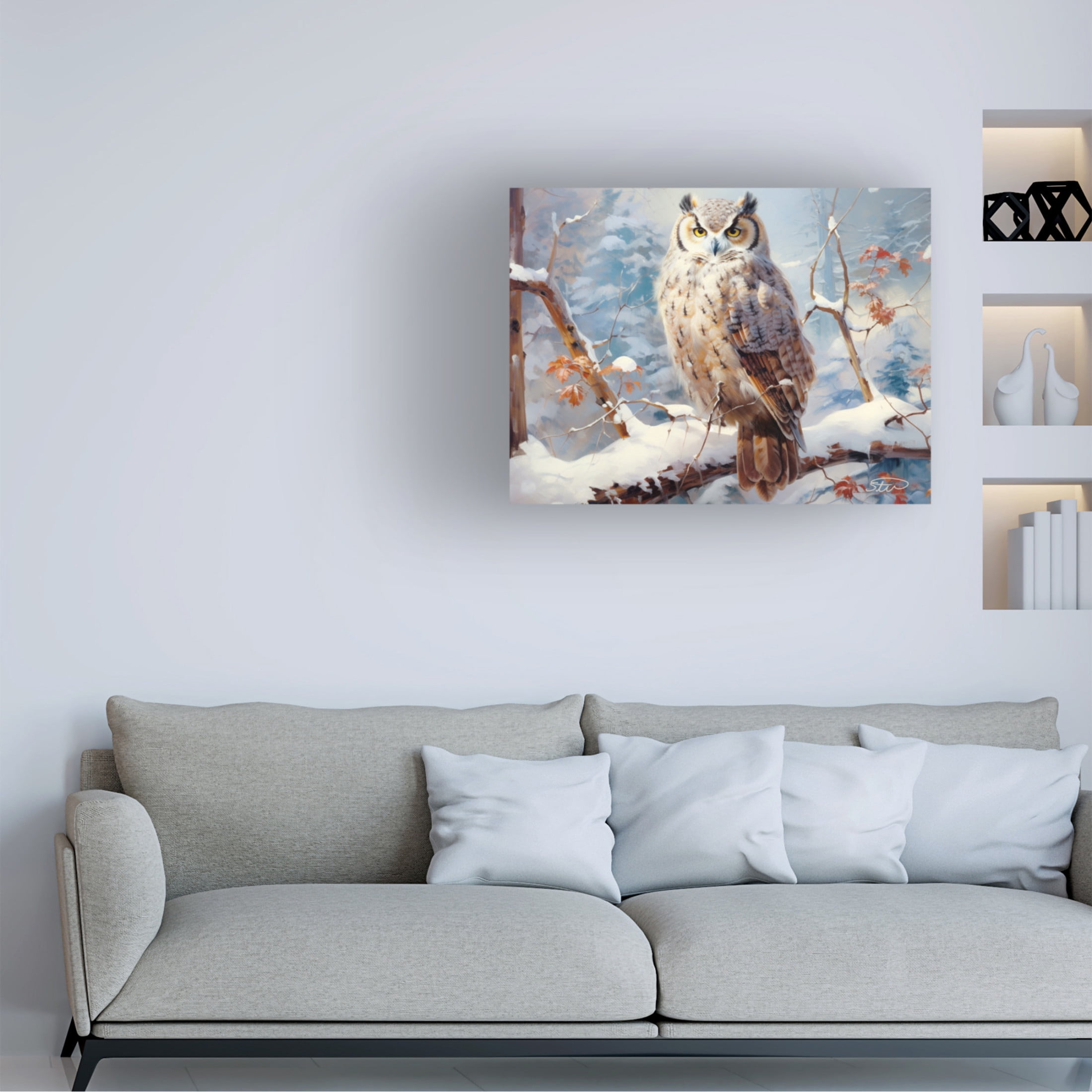 Canvas Wall Art - Stewart 'Peace And Serenity' Wall Art for Living Room, Bedroom, or Office Décor by Trademark Fine Art - 24 x 18 Inches