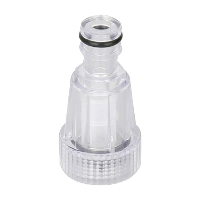 Filtro de entrada de agua Sunnimix plástico transparente Adaptador de bomba de lavado a presión