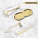 thumbnail image 5 of 4 in 1 Candle Accessory Set, Wick Trimmer, Candle Snuffer, Wick Scoop, Storage Tray, Perfect for Candle Lovers （golden）, 5 of 5