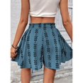 thumbnail image 5 of Shorts for Women Ditsy Floral Elastic Waist Ruffle Boho Casual Skort Shorts, 5 of 5