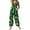 Green, variant on Gyujnb Women's St. Patrick's Day Jumpsuit - Black Green Yellow Shamrock Print Sleeveless Wide Leg Romper with Side Pockets for Irish Festival & Casual Wear,4XL
