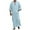 Blue, variant on Mens Button Up Linen Shirt Thobe Robe Long Sleeve Arabic Clothingloose Fit Casual Kaftan Shirt,White,S