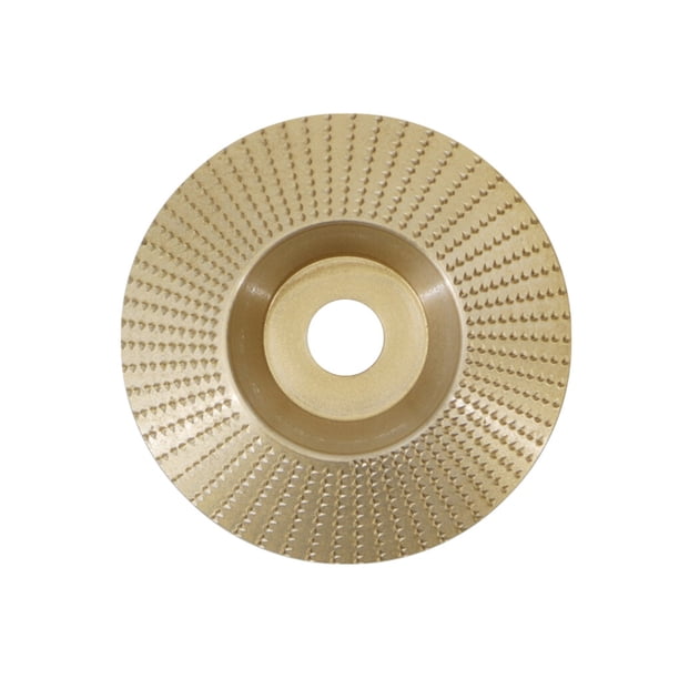 Eigraketly Rueda de molienda de carpintería de alta con orificio de 16MM, disco giratorio, herramienta de tallado de madera, herramientas Herramientas eléctricas oro Inclinado 100MM