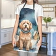 thumbnail image 4 of Hello Winter Goldendoodle Welcome Snowy Night Watercolor Vintage Apron Doodle Dog Lover Gifts Idea for Cooking Grilling Baking Painting Gardening - 01011, 4 of 5