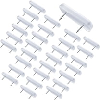 LAMIRO 30PCS Bed Skirt Pin Set,Bed Skirt Fastening Pin,Bed Skirt Pin or Fastener,Furniture Leg Pin,Nail Fastening Pin,Plastic-Headed Double Pins for Upholstery,Bedspreads and Bed Skirts
