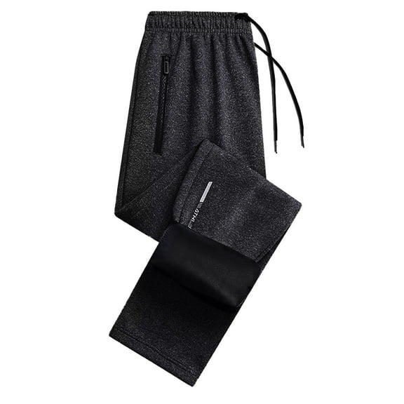 GILIGEGE Womens Sherpa Lined Sweatpants Winter Warm Lined Joggers for Women Drawstring Thermal Jogger Unisex Stretch Winter Sweatpants Thicken Warm Active Pants BK2 M