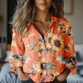 thumbnail image 5 of Chuancc Shirts For Women Long Sleeve Shirts For Women Fall Clothes Womens Office Tops Fall Outfits Tops For Women Trendy Button Down Shirts For Women Khaki L, 5 of 7