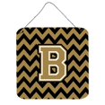 thumbnail image 1 of "Treasures Chevron Black and Gold Letter B Wall or Door Hanging Prints CJ1050-BDS66, 6"" H x 6"" W" Caroline's Treasures CJ1050-BDS66, 1 of 1