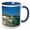 Blue/White, variant on 3drose, Bluefields, Jamaica Southwest Coast-ca22 Gjo0045 - Greg Johnston, 11oz Two-tone Blue Mug