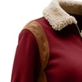 thumbnail image 7 of Hinvhai Womens Fleece Sweatshirts Half Zip Cropped Pullover Quarter Zipper Hoodies Fall Fashion Outfits Clothes Red XXL(XXL), 7 of 7