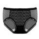 thumbnail image 3 of Gibobby Bragas elásticas para mujer Bragas encaje frescas para mujer, ligeras, transpirables, algodón, , cintura media, calzoncillos sexys（Negro， L), 3 of 4