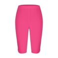 thumbnail image 6 of DDAPJ pyju Capri Leggings for Women 2025 Fashion Hollow Out Capris Buttery Soft Workout Yoga Pants Summer Cropped Pants Lightweight Casual Milk Silk Legging Birthday Gifts Hot Pink XXXL, 6 of 6