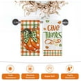 thumbnail image 6 of Thanksgiving Give Thanks Pumpkin Kitchen Dish Towels Set of 2, Fall Buffalo Plaid Check Bow Hand Towels Drying Baking Cooking Cloth, Autumn Maple Leaves Farmhouse Home Kitchen Decor 18x26 Inch, 6 of 6
