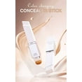 thumbnail image 5 of Color Changing Foundation Stick, 2 in 1 Dual Ended Korean White Foundation Stick with Brush, Cover Cream Stick, Medium to Full Coverage, Brightening Makeup Base for Smooth Hydrating Flawless Look, 5 of 9