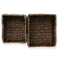 thumbnail image 5 of Casafield (Set of 2) Water Hyacinth Pantry Baskets with Handles - Espresso, Medium and Large Size Woven Storage Baskets for Kitchen Shelves, 5 of 7