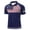 Dark Blue, variant on Mens Collared Golf Shirts Summer 4th of July Patriotic Dressy Casual Tops Big & Tall Raglan Shirt Dark Blue, 4XL