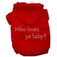 thumbnail image 6 of Pet, Dog  Cat Hoodie Rhinestone, "Who Loves Ya Baby?", 6 of 6