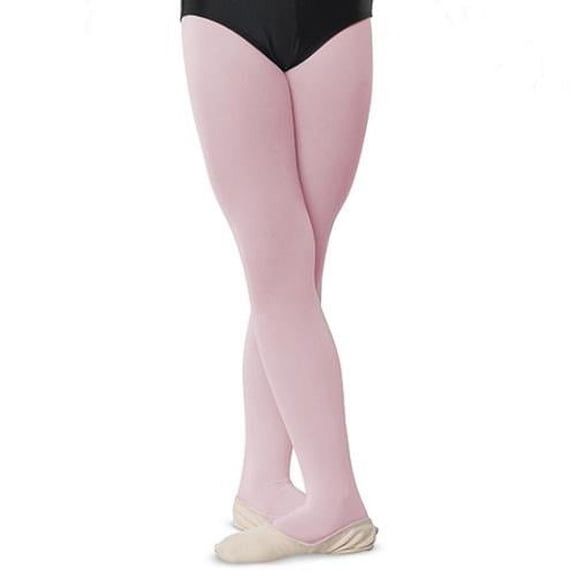 Danshuz Big Girls Petal Pink Comfortable Dance Nylon Stretch Tights 12-14