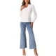 thumbnail image 2 of Blusa vintage de cuello en V de Inspire Chic para mujer con cuello de volantes y mangas largas, 2 of 6