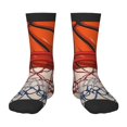 thumbnail image 1 of Kdxio Basketball Shot Print Children's Socks for Daily Wear and Sports Use Colorblock Mid-Calf Design Breathable Material, 1 of 5