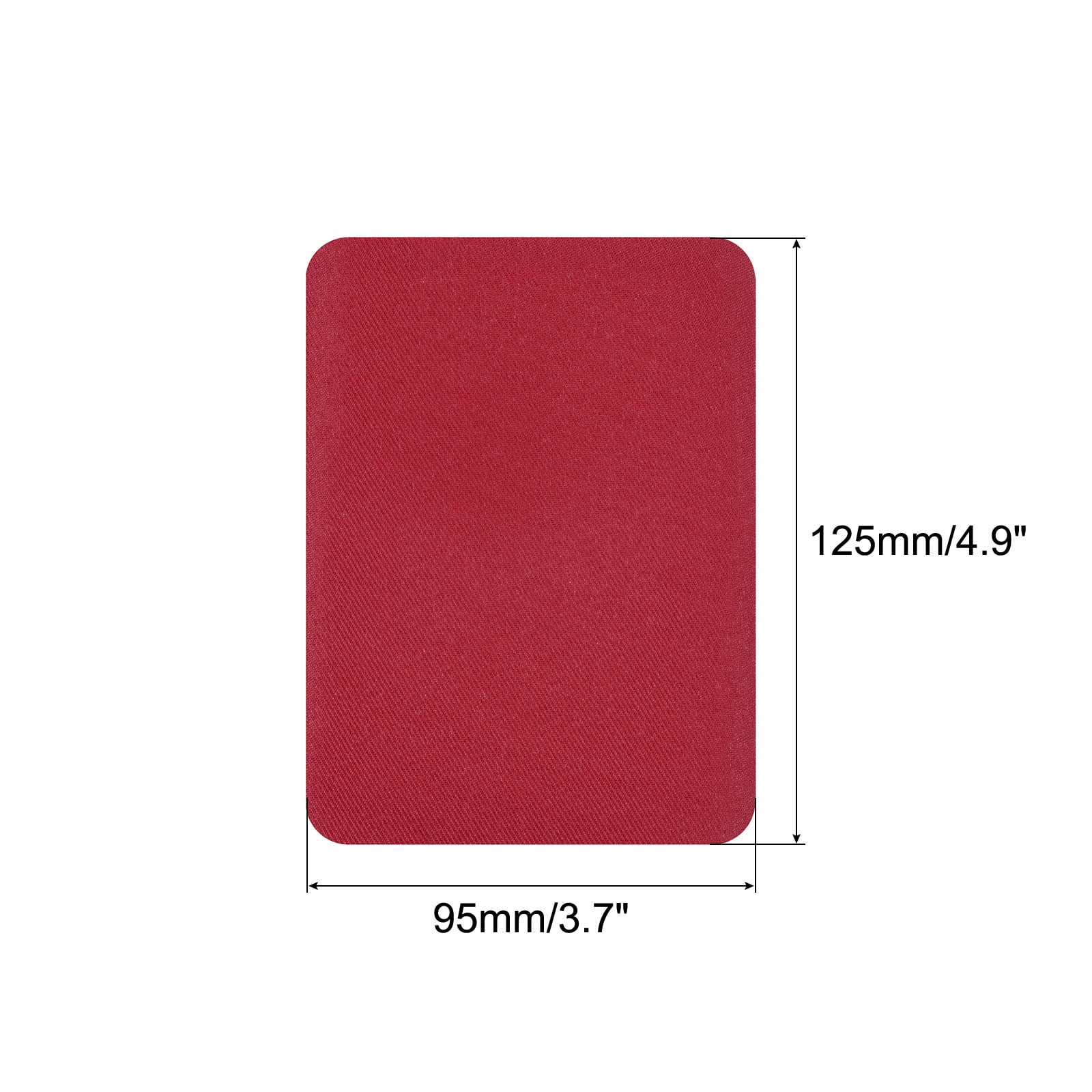 Unique Bargains Fabric Iron-on Patches for Clothes Hole Repairing and Decoration Dark Red