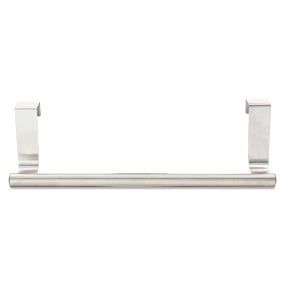 Mainstays Stainless Steel Over The Cabinet Towel Bar, 9 Inch, Best Used for Towel Storage and Kitchen Organization
