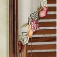 thumbnail image 4 of Fruitful Embroidered Slubbed Oatmeal Window Swag Valance Pair 60 x 36, 4 of 4