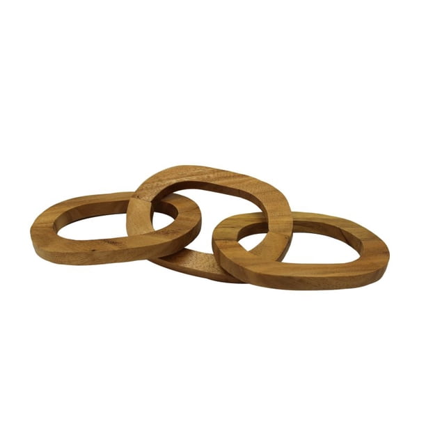 Accesorio Decorativo Eslabones de Madera Corner Home & Garden eslabones, decorativos, madera