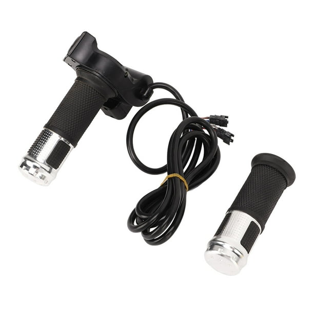 Mango de acelerador para bicicleta eléctrica, mango de Control de velocidad con 4 luces, interruptor de 3 velocidades, accesorios de reequipamiento, 2 uds.