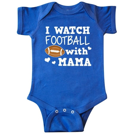 

Inktastic I Watch Football with My Mama Gift Baby Boy Bodysuit