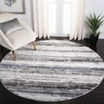 thumbnail image 2 of SAFAVIEH Century Desi Striped Area Rug, Grey/Blue, 6'7" x 6'7" Round, 2 of 7