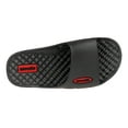 thumbnail image 6 of Shocked Soft Footbed Sport Slipper Slide Sandals, Black/ Red (Boys'), 6 of 7