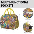 thumbnail image 6 of Womens Pioneer Flower Floral Print Pattern Lunch Box for Work,Insulated Lunch Bag for Women,Loncheras Para Mujer,Leakproof Adult Lunch Bag for Work,Beach,Travel,Picnic,Camping, 6 of 7