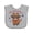 AC-Heather Grey, variant on Inktastic Red White and Moo Patriotic Cow Boys or Girls Baby Bib