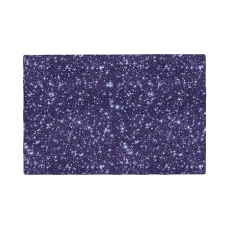

Placemats Set of 4 Glitter abstract night sky Heat Resistant Non - Slip Place mats Waterproof table mat for Kitchen Dining-4片装
