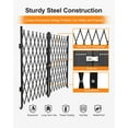 thumbnail image 4 of Luku Double Folding Security Gate, 61" H x 122" W Flexible Expanding Security Gate, Folding Driveway Door Gate, Aluminum Security Gate, 360°Rolling Barricade Gate, Scissor Gate or Door, 4 of 8