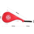 thumbnail image 2 of Taekwondo Kick Target Pads, Durable Kick Pad Target Tae Kwon Do Karate Kickboxing Training (Red）, 2 of 5